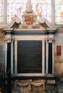 Laney memorial in Ely cathedral - Taken by E L Johnston